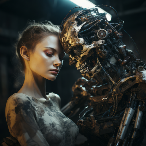Femme confrontée à un partenaire toxique, image symbolique des relations destructrices avec un ex après une rupture amoureuse.